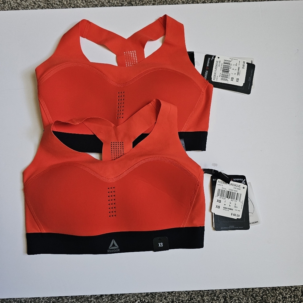 New Women's reebok puremove sports bra red XS